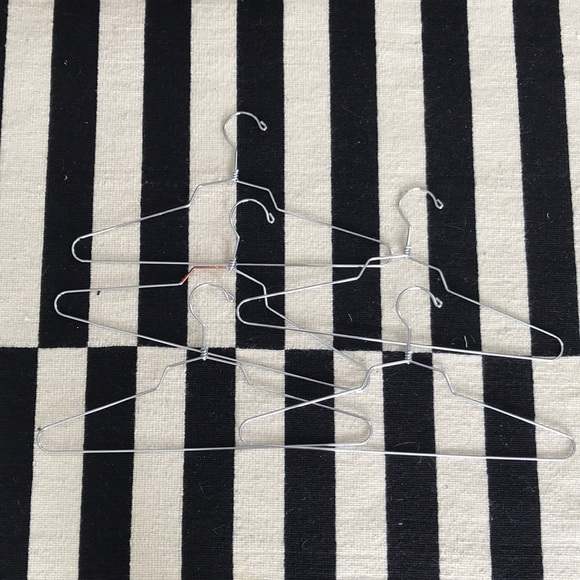 Set of 5 Container Store Silver Hangers - Picture 4 of 4